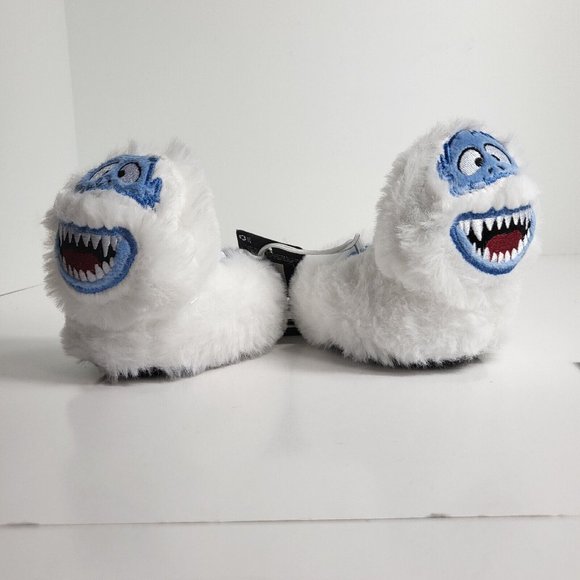 Rudolph Red Nosed Reindeer Slippers Abominable Snowman Sz 1 Christmas Toddler - Picture 7 of 16